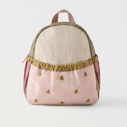 Cute Apple Print Lightweight Backpacks