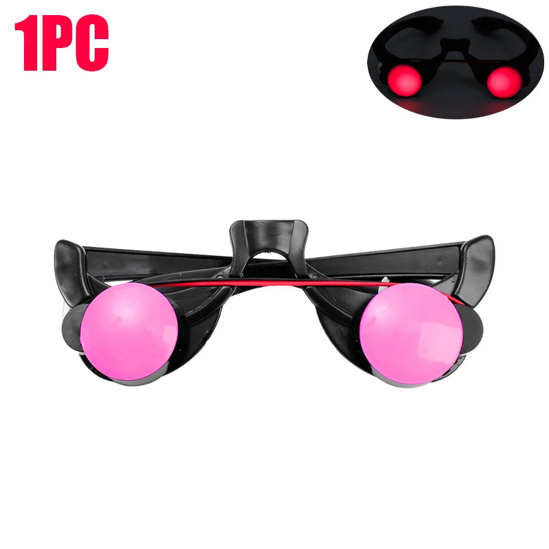 LED Glowing Red Eye Horror Glasses Props