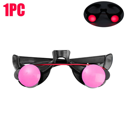 LED Glowing Red Eye Horror Glasses Props