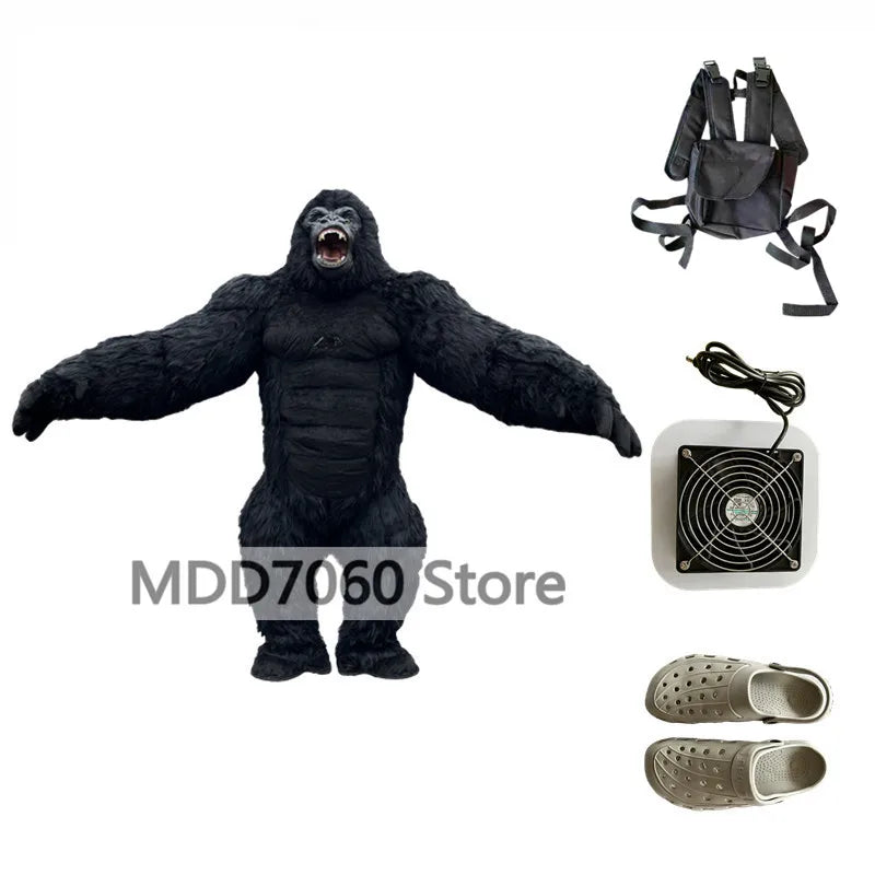 Giant Panda & Polar Bear Inflatable Costume – Adult Walking Plush Mascot Suit for Cosplay & Parties