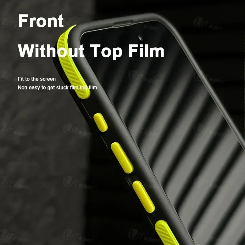 Bicolor Matte Frosted Magnetic Phone Case For iPhone