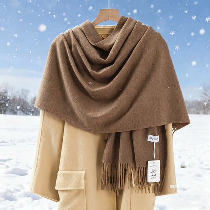 Luxurious Wool-Blend Winter Pashmina Shawl & Scarf