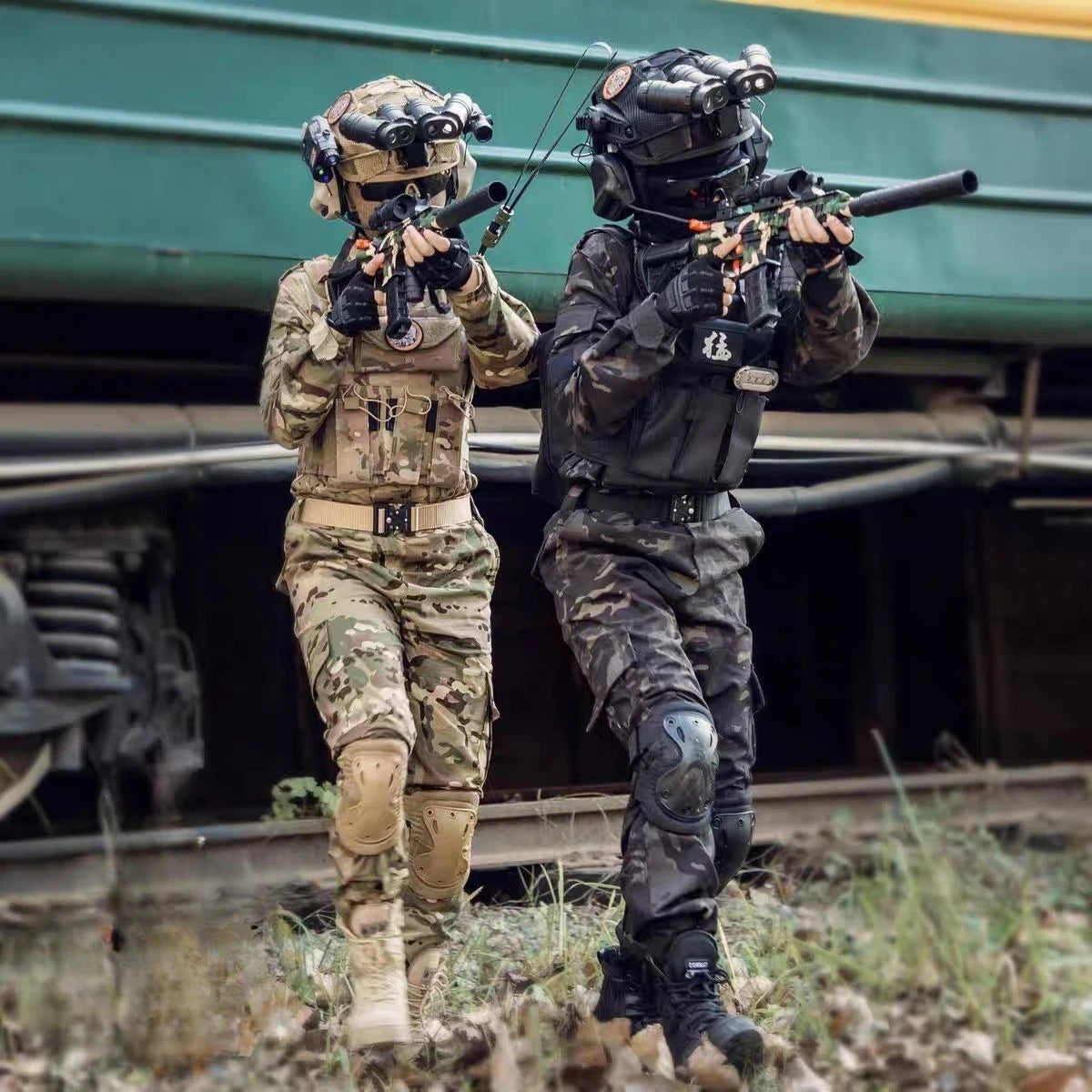 Kids' Tactical Camouflage Military Uniform & Gear Set