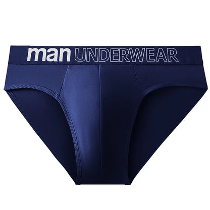Men's Letter Print Elastic Briefs
