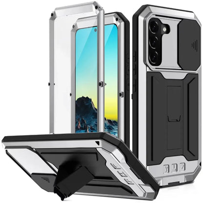 Military Grade Rugged Case for Samsung Galaxy S Series with Kickstand & Camera Cover