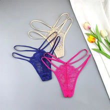 3 Pcs Lace Thin Strap Thongs