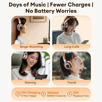 Lenovo Foldable Wireless Bluetooth Headset