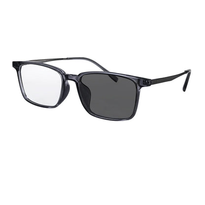 SHINU Men’s Intelligent Progressive Multifocal Reading Glasses – Titanium Square Frames