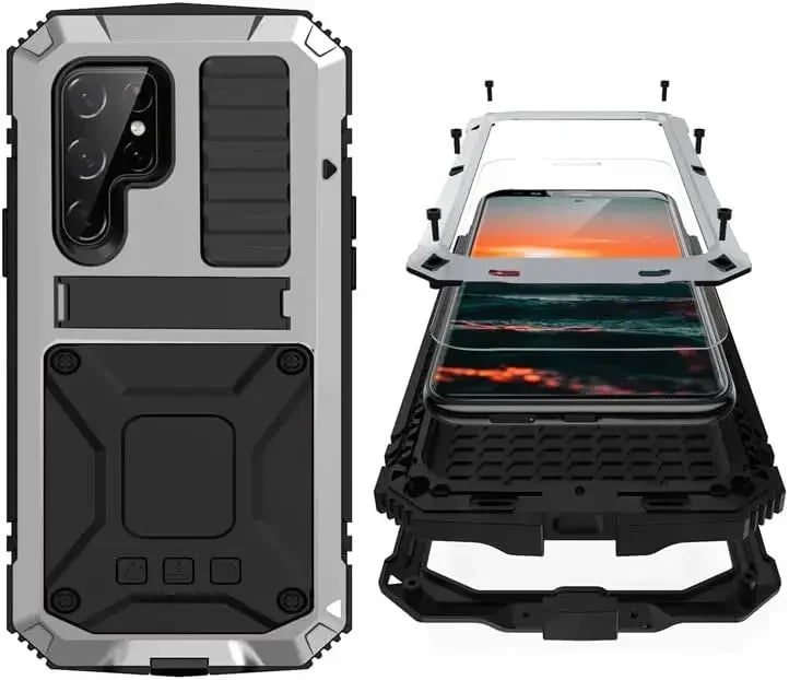 Heavy Duty Aluminum Metal Armor Phone Case For Samsung