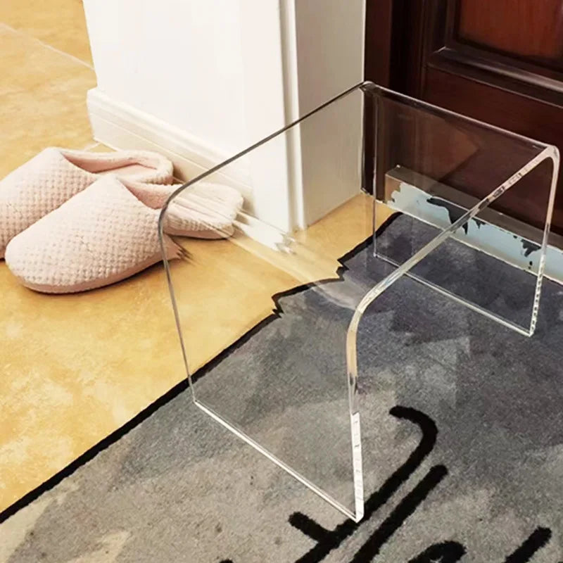 Acrylic Clear Glass Table