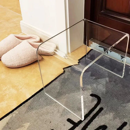 Acrylic Clear Glass Table