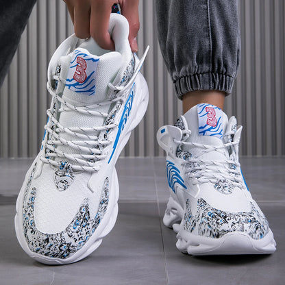Breathable Designer Print Sneakers