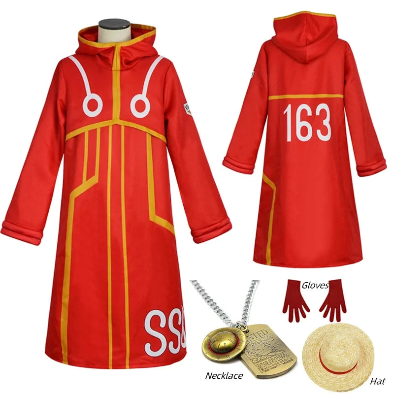 Egghead Island Monkey D. Luffy Cosplay Costume Set