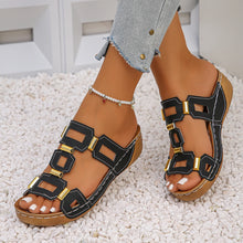 Roman Style Open Toe Summer Wedges
