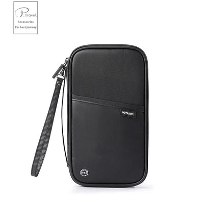 RFID Blocking Family Travel Passport Wallet – Crossbody Document & Ticket Organizer Bag