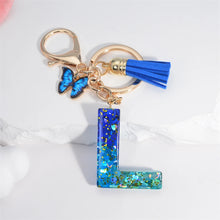 Alphabet Tasseled Keychain