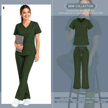 Bioscrubs Women's Ultra-Soft Medical Scrubs Set (Top & Pants)