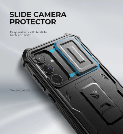 Dexnor 6.6" Full body Rugged Case For Samsung Galaxy with Camera Cover & Built-in Screen Protector Kickstand