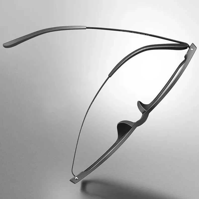 Unisex Progressive Reading Glasses - Anti-Blue Light Titanium Frame Eyewear