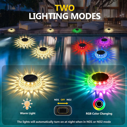 Solar Floating Pool Lights (2-Pack)