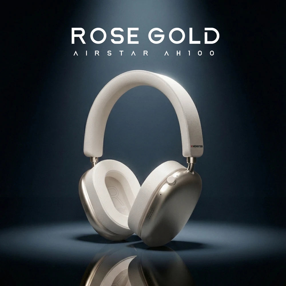 Monster Airstar AH100 ANC Bluetooth 6.0 Over-Ear Headphone with Active Noise Canceling