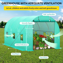13x8x7 Ft Walk-in Tunnel Greenhouse