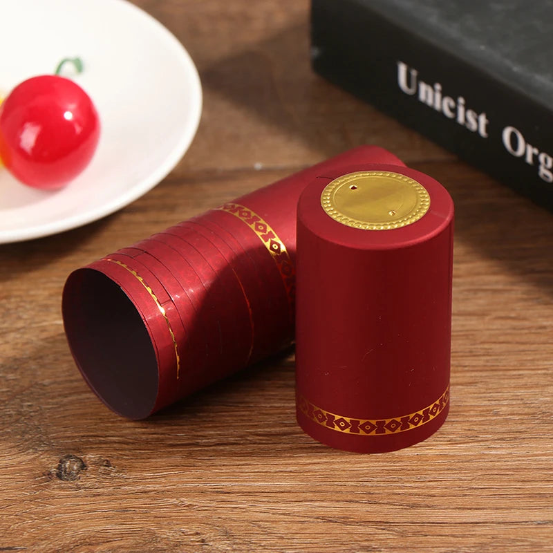 10Pcs PVC Wine Bottle Heat Shrink Caps