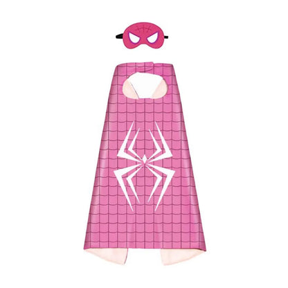 Kids' Superhero Capes & Masks Set – Cartoon Dress-Up Costume Party Favor