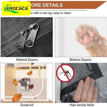 EROCAC Mesh Pet Screen Door with Zipper