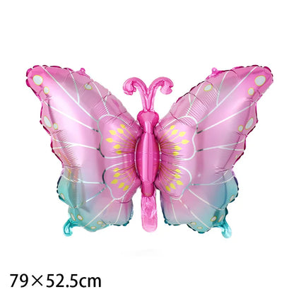 Large Butterfly Aluminum Foil Balloon - Party Decor & Photo Prop