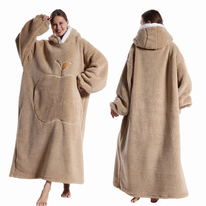 Extra Long Wearable Blanket Robe with Full Sleeves