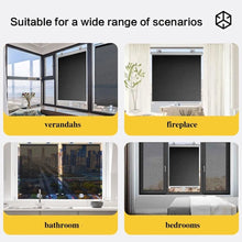 Cordless Retractable Roller Shades No Drilling Blackout