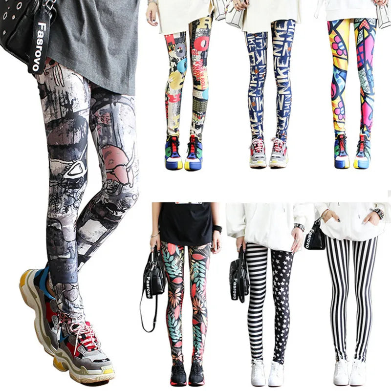 Casual and Colorful Leg Warmer Leggings