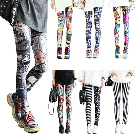 Casual and Colorful Leg Warmer Leggings