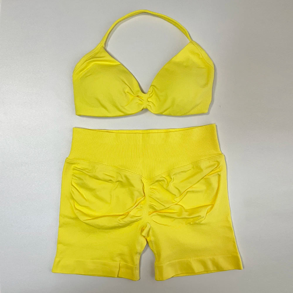 2Pces Seamless Sportswear Set