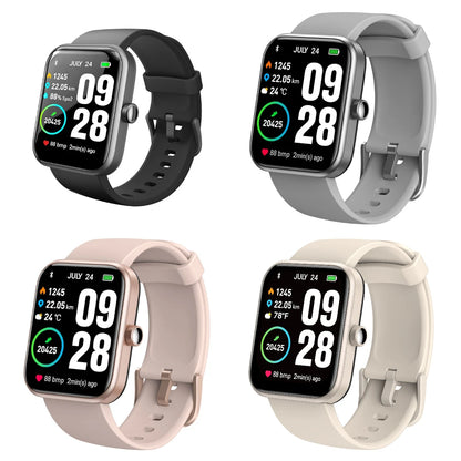 Refurbished TOZO S2 Smartwatch – 5ATM Waterproof Fitness Tracker with Alexa Built-In, Heart Rate & Sleep Monitor