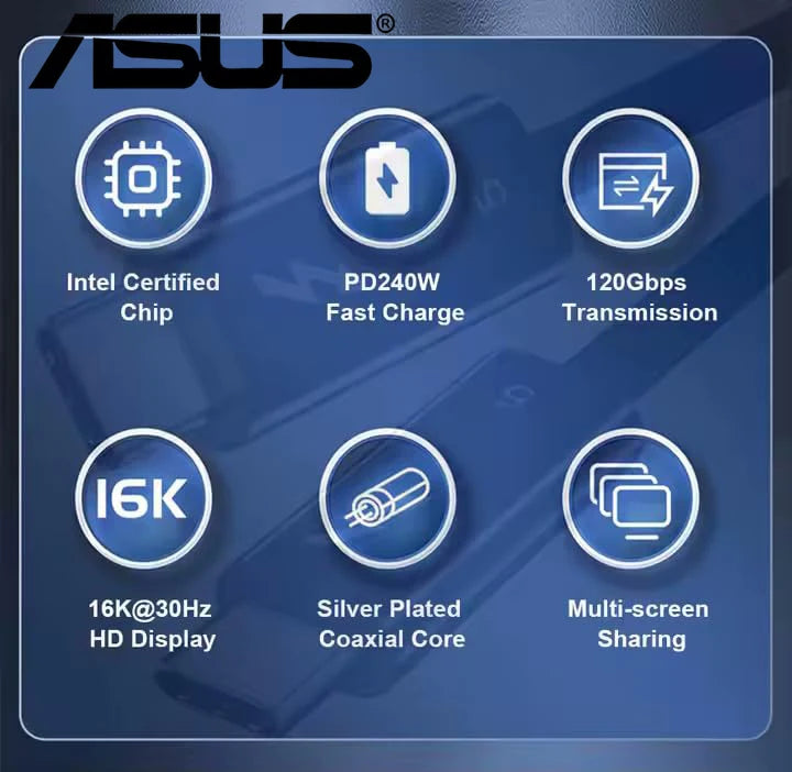 ASUS Thunderbolt 5 PD240W USB-C Cable
