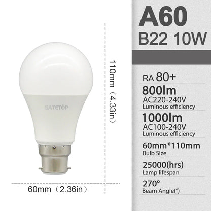 E27 Rechargeable LED Emergency Light Bulb