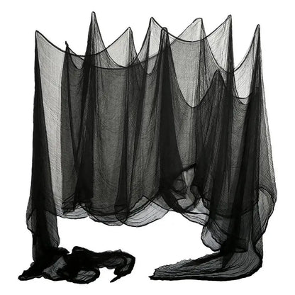 Black Creepy Cloth Halloween Decoration for Haunted Houses & Doorways