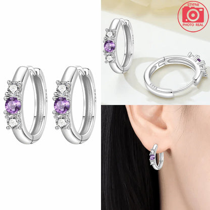 925 Sterling Silver Dancing Bee Hoop Earrings – Cute Enamel Zircon Jewelry
