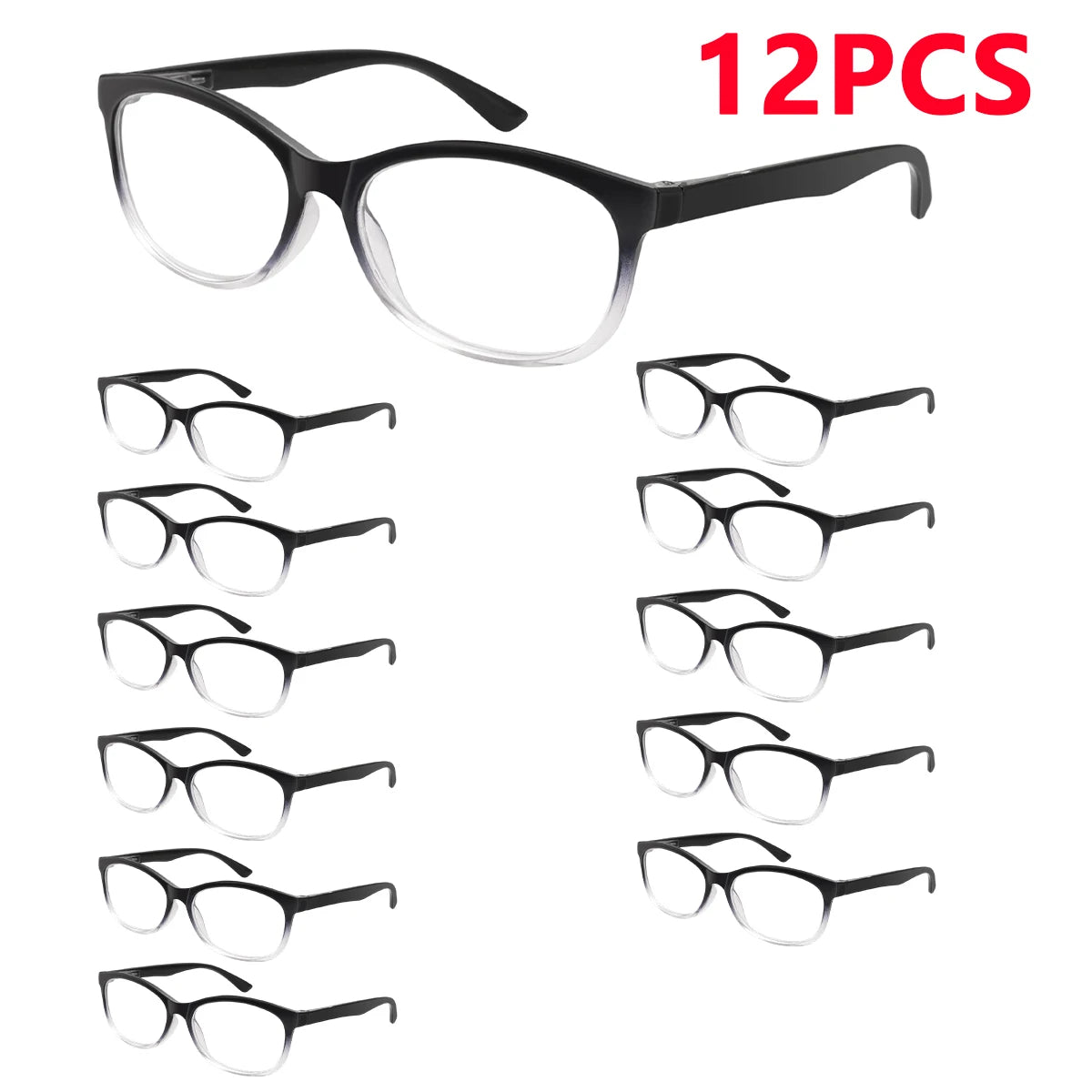 12-Pack Automatic Focus Reading Glasses (+0.50 to +2.50 Power)