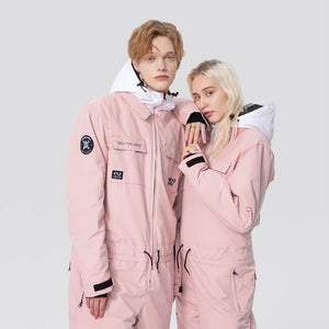 Thick One-Piece Hooded Jumpsuit
