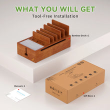 Bamboo Charging Station for Multiple Devices
