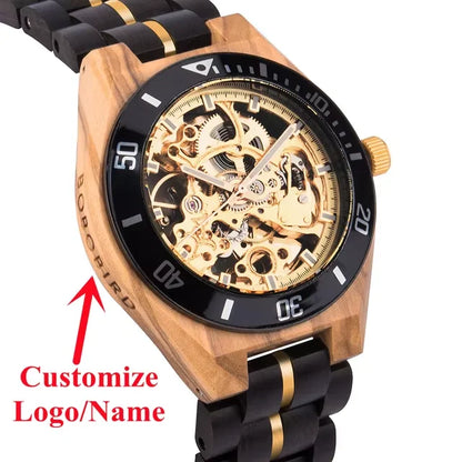 BOBO BIRD Wooden Mechanical Watch