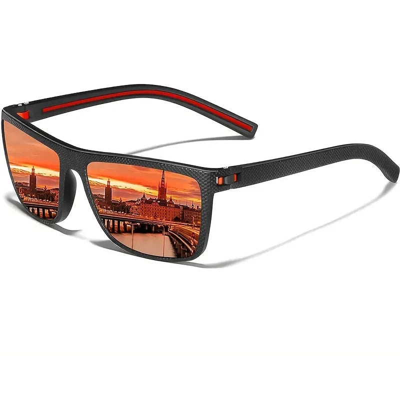 Square Polarized Lightweight Frame Sunglasses