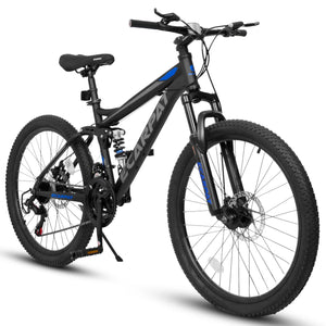 Ecarpat Dual Full Suspension 21-Speed Mountain Bike