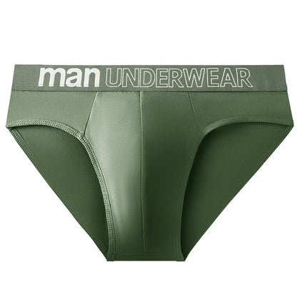 Men's Letter Print Elastic Briefs