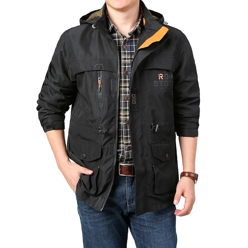 Casual Windproof Hooded Quick Drying Lightweight Jacket