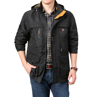 Casual Windproof Hooded Quick Drying Lightweight Jacket