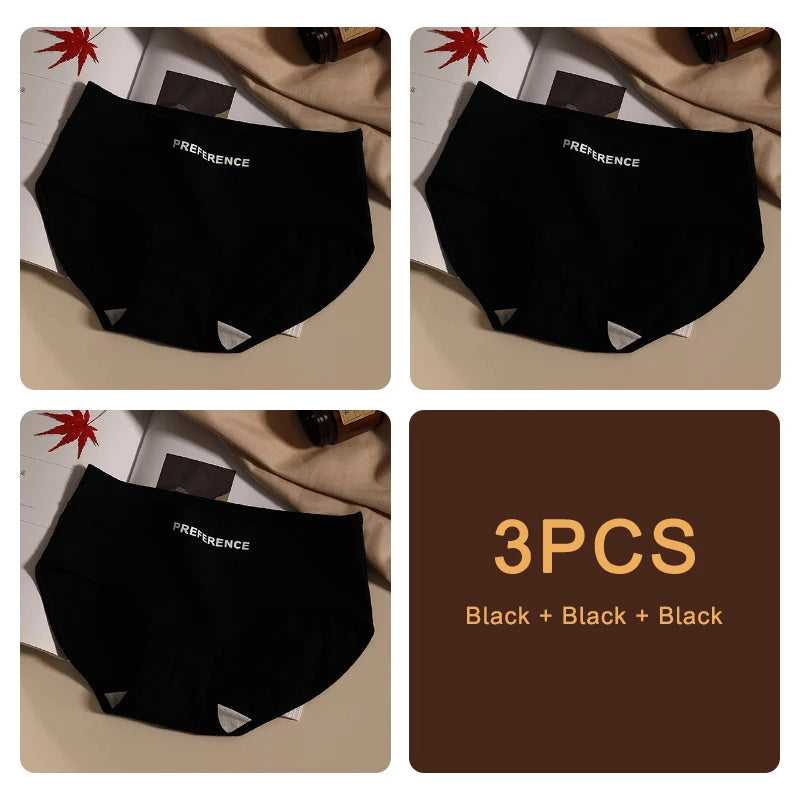 3PCS Seamless Soft Cotton Briefs